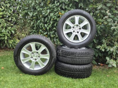 16 inch Mercedes Audi VW Skoda velgen met winterbanden 5x112